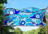 Metal Glass Wall Decor Stained Glass Hanging Panel. "Breakers"