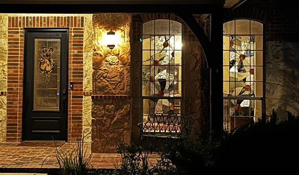Stained Glass Window Panel Custom Stained Glass Art. "New Adventures"