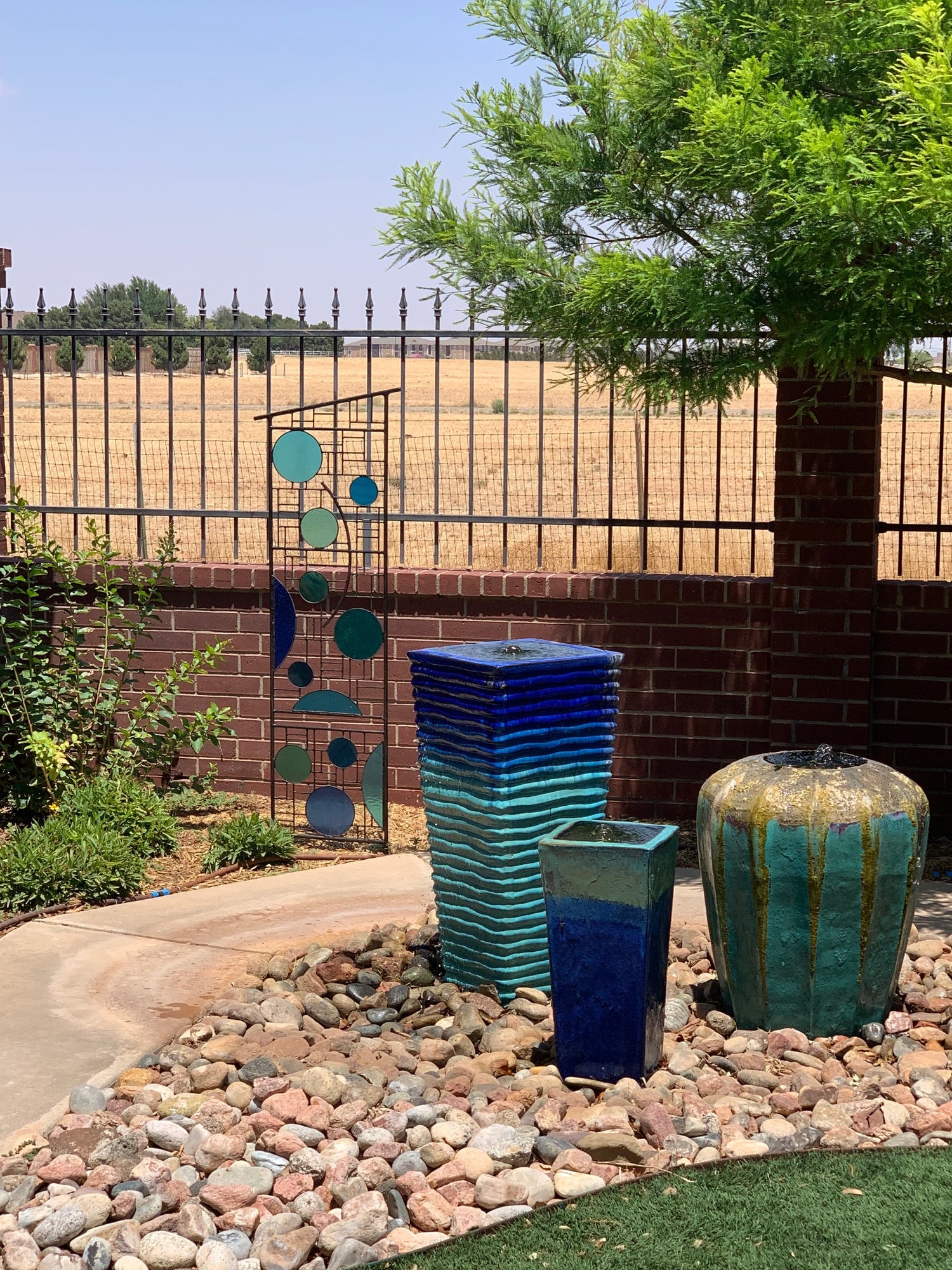 Large Stained Glass Outdoor Sculpture Truly Glass Lawn Art- &