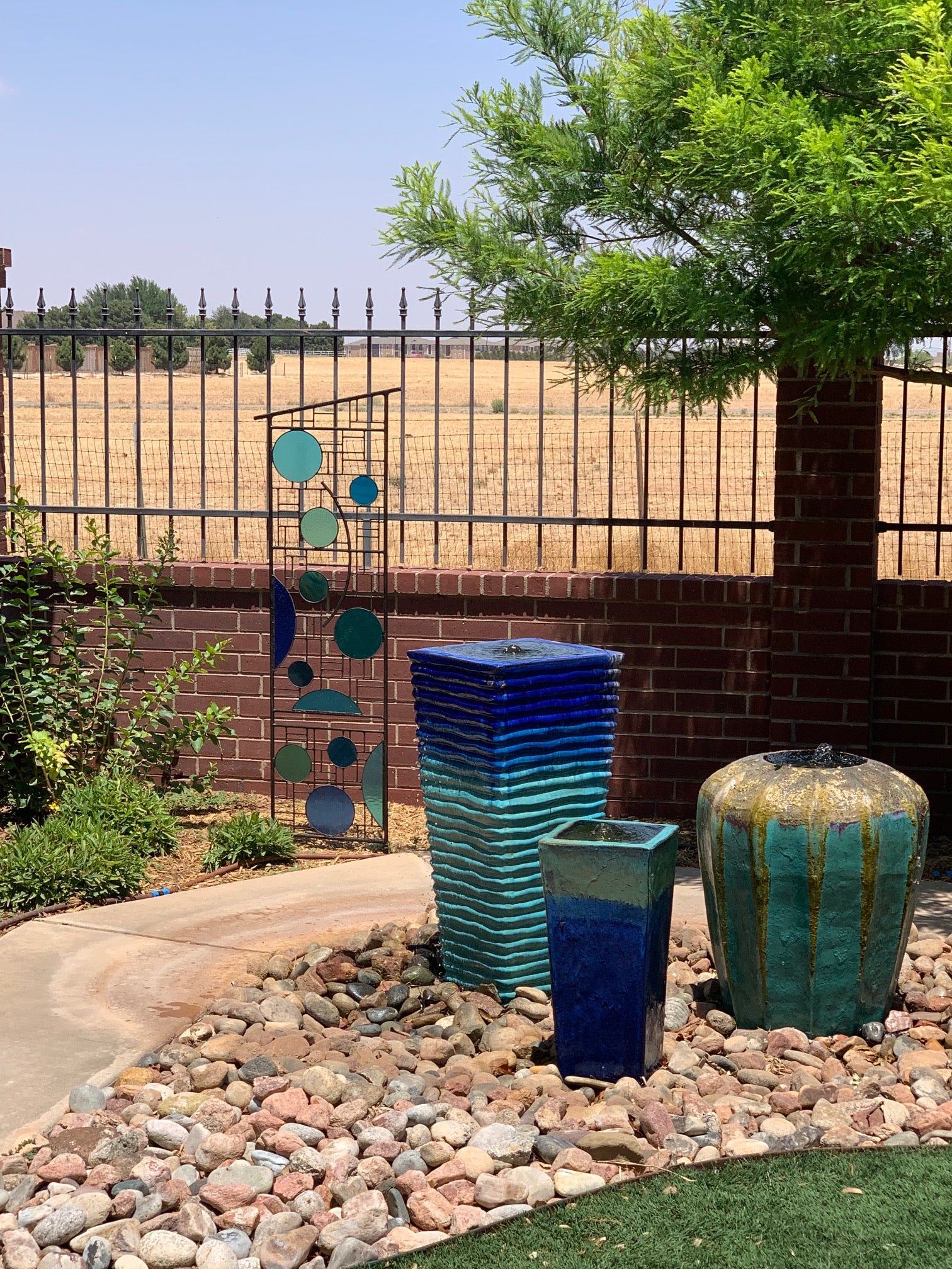 Large Stained Glass Outdoor Sculpture Truly Glass Lawn Art- &
