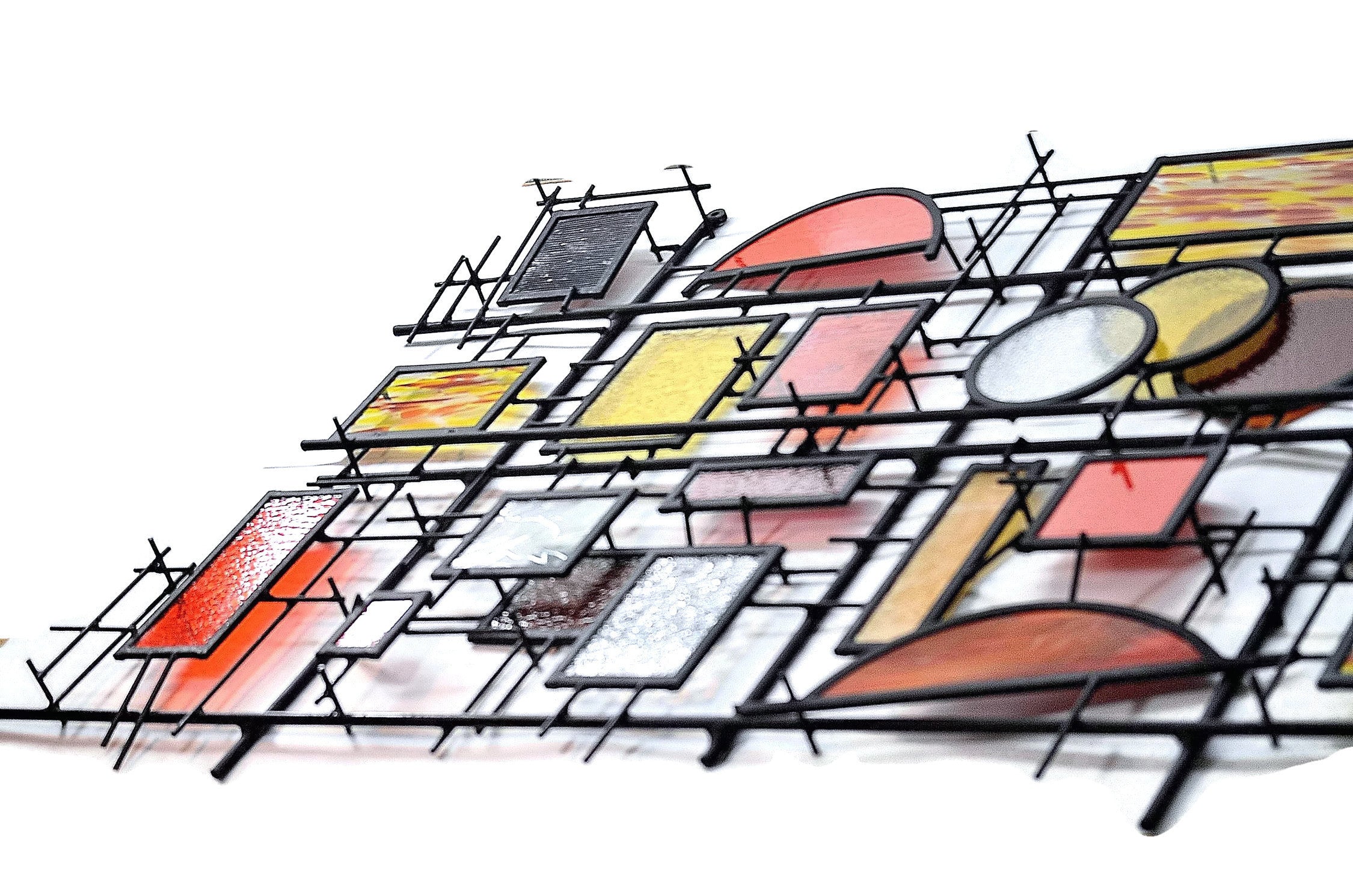 3D Mixed Media Art Custom Stained Glass Wall Art - &