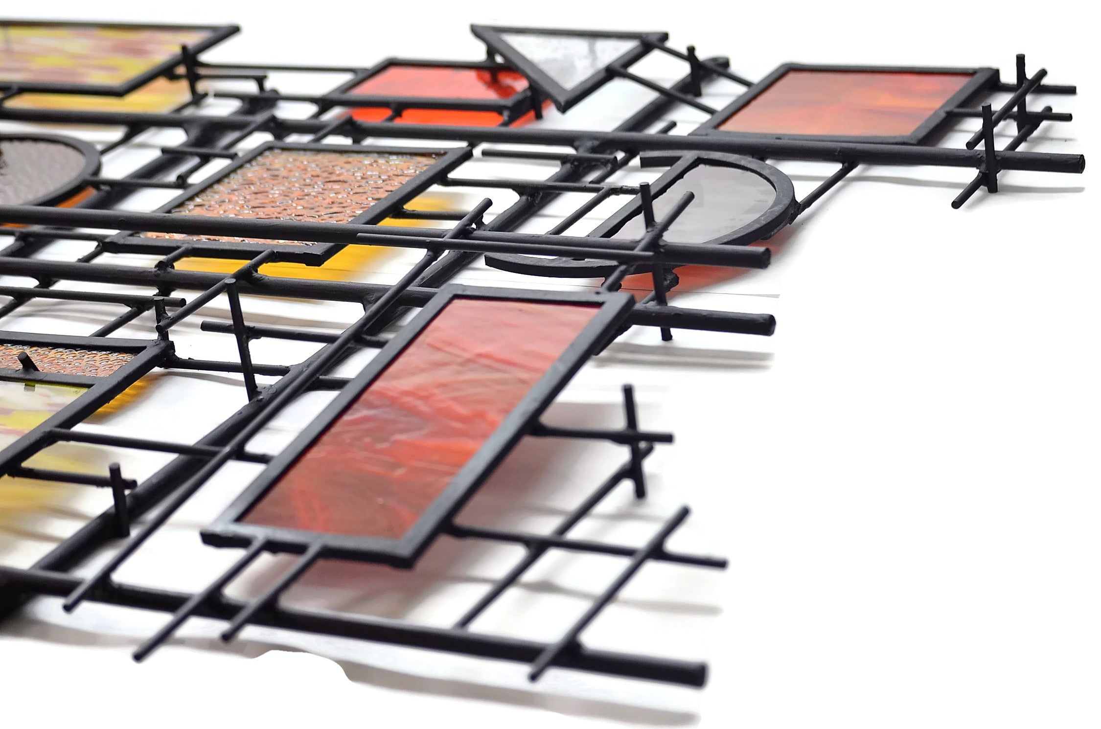 3D Mixed Media Art Custom Stained Glass Wall Art - &