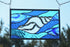 Beach Stained Glass Art for Beach House Decor. "Conch"