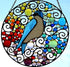 Custom Stained Glass Art for Bird Lovers Stained Glass Panel. "Tree Swallow"