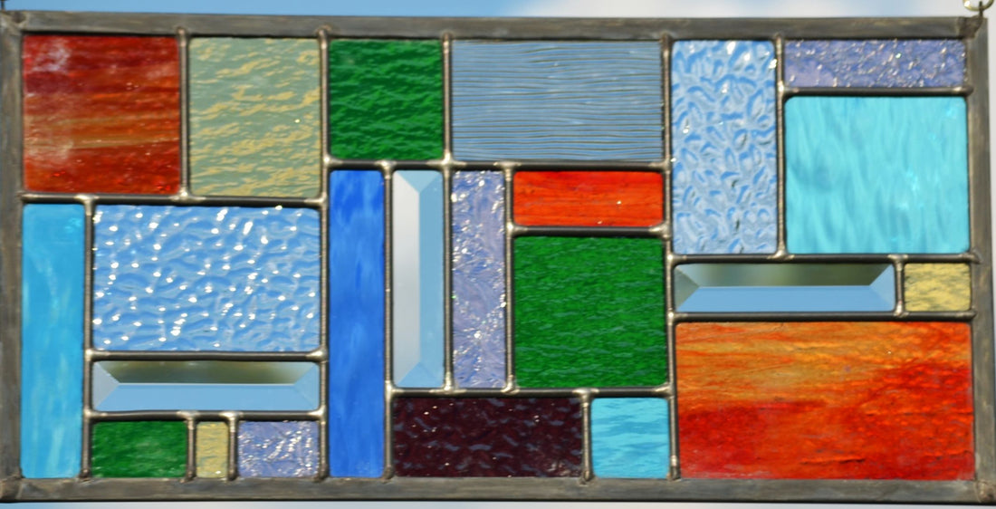 Stained Glass Window Design Geometric Pattern . &quot;Four Seasons&quot;