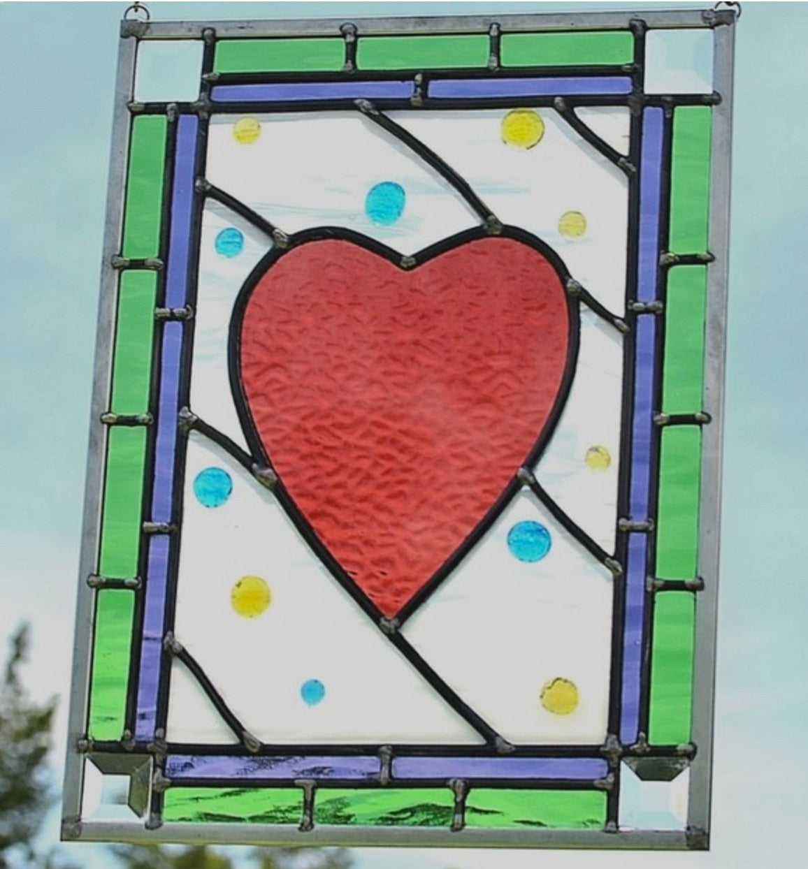 Stained Glass Window Design in 2016 Connecticut Cottages and Gardens. "Heart Dreams"
