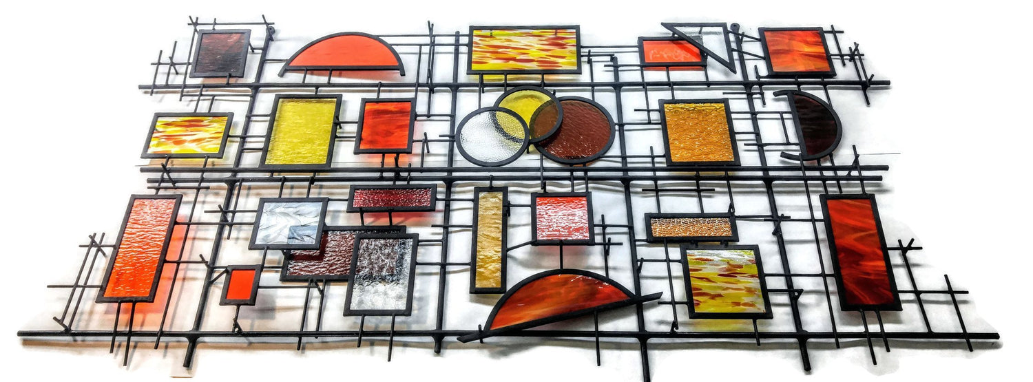 3D Mixed Media Art Custom Stained Glass Wall Art - &