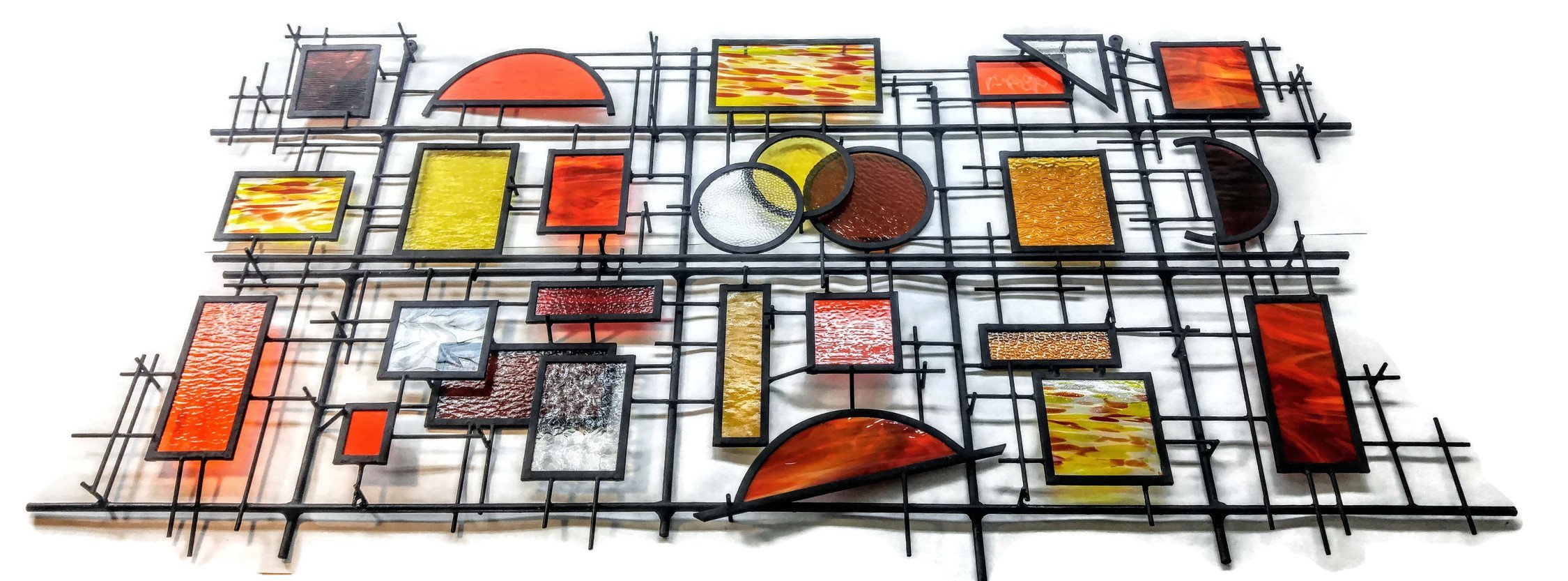 3D Mixed Media Art Custom Stained Glass Wall Art - &