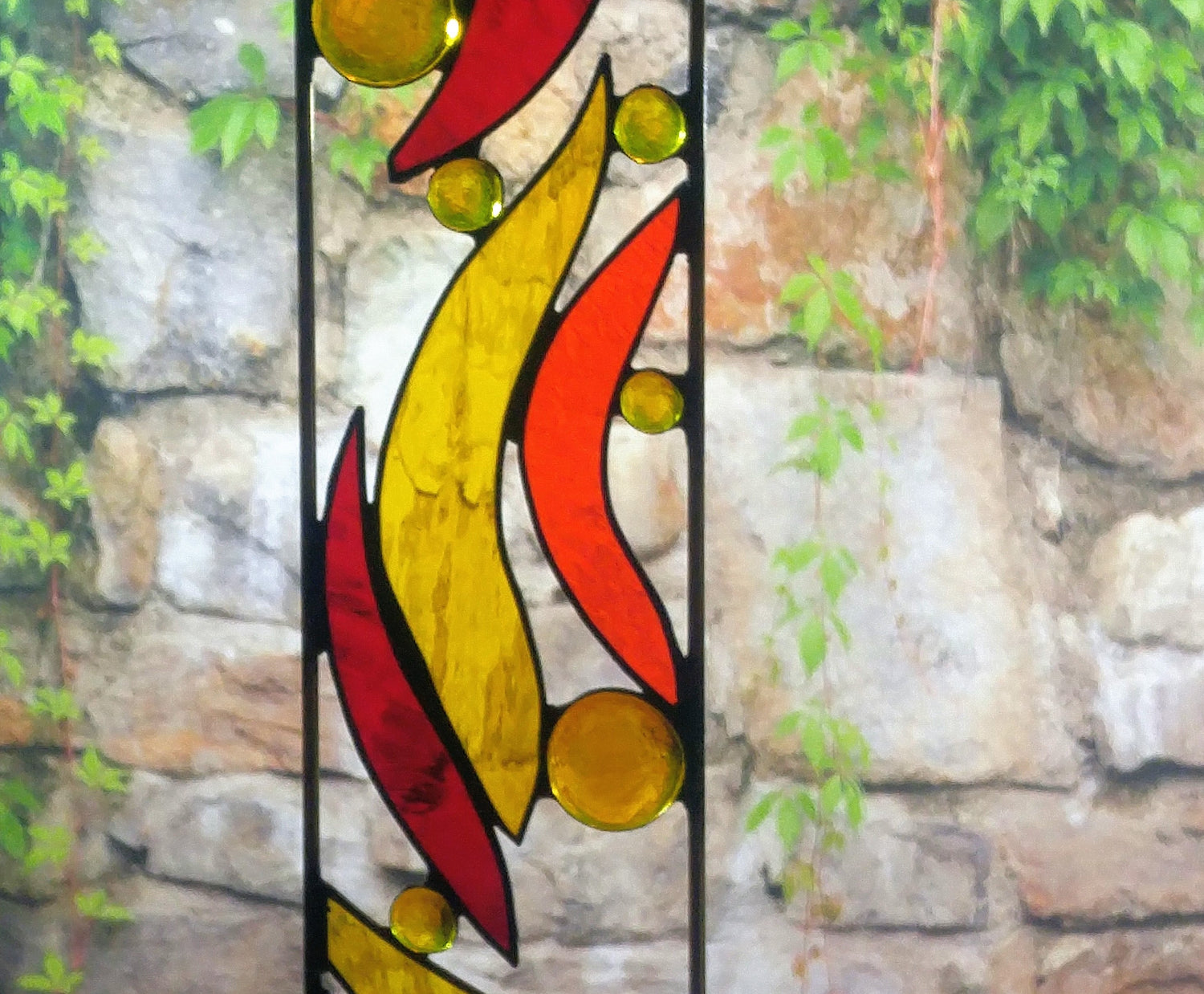 Stained Glass Garden Stake Great Ideas for Garden Lovers. "Solar Flares"