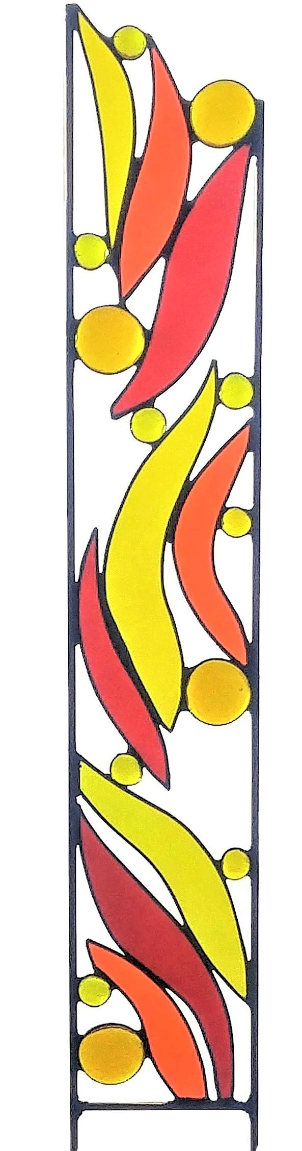 Stained Glass Garden Stake Great Ideas for Garden Lovers. "Solar Flares"
