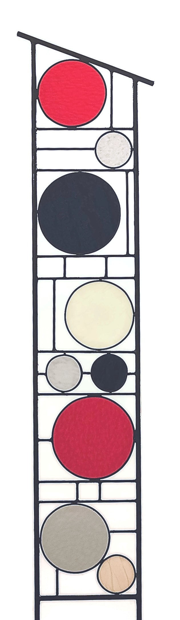 Stained Glass Lawn Art Outdoor Garden Decoration. "Prairie Home"