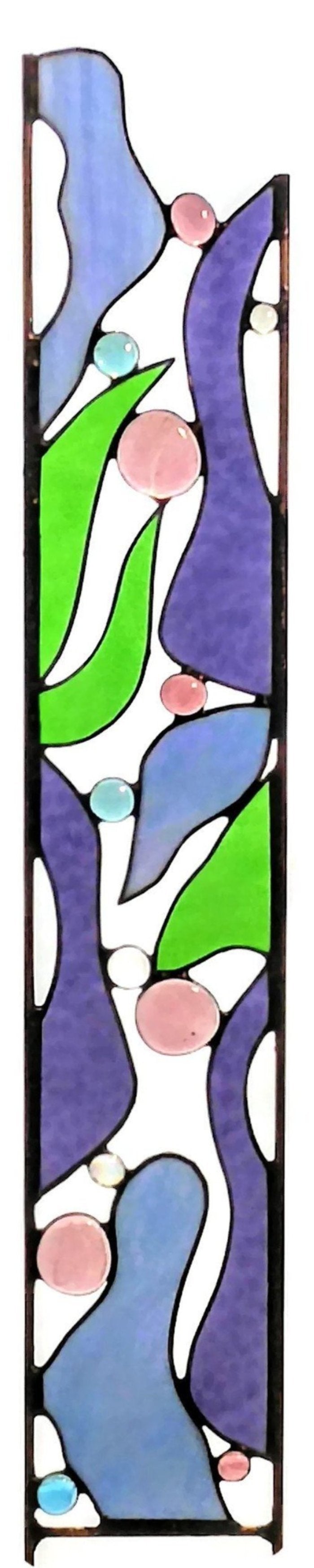 Stained Glass Flowers for Garden Decor. "Water Hyacinths"