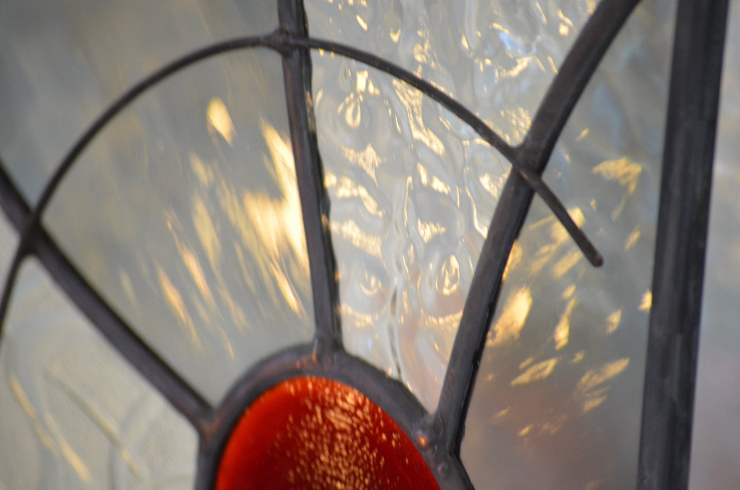 Custom Stained Glass Panel for Bathroom Glass Art for Privacy. "Moving On"