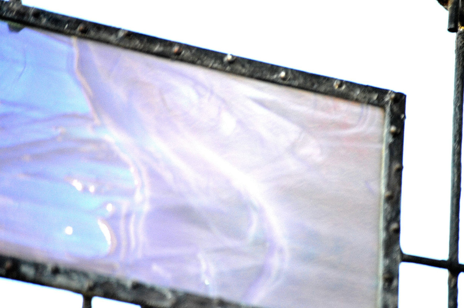 Custom Metal and Glass Art 3D Stained Glass Panel. "Free Spirit II"