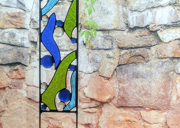 outdoor stained glass art