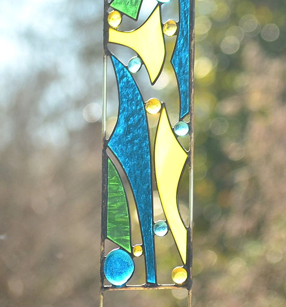 Windsong Glass Studio stained glass garden art