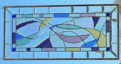 contemporary stained glass window