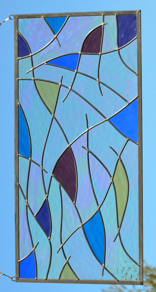 vertical stained glass window panels