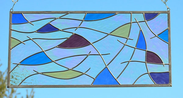 modern stained glass window 
