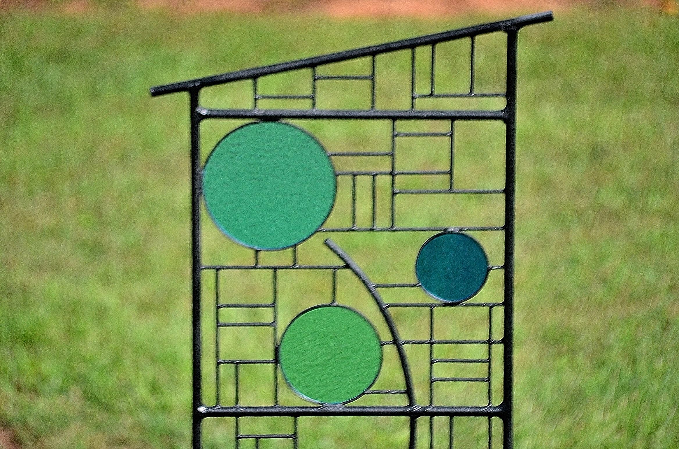 Large Stained Glass Outdoor Sculpture Truly Glass Lawn Art- &