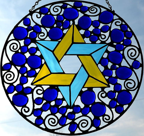 Custom Religious Stained Glass Panel