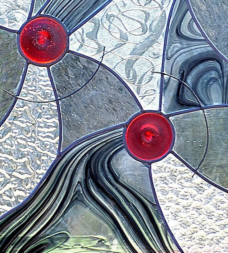 Custom Stained Glass Panel | Windsong Glass Studio