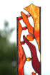 Stained Glass Garden Sculpture for Drought Tolerant Garden Art. "Sizzle"
