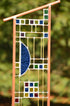 Large Stained Glass Garden Decoration Custom Stained Glass Art. "Prairie Days"