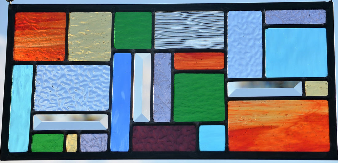 Stained Glass Window Design Geometric Pattern . &quot;Four Seasons&quot;