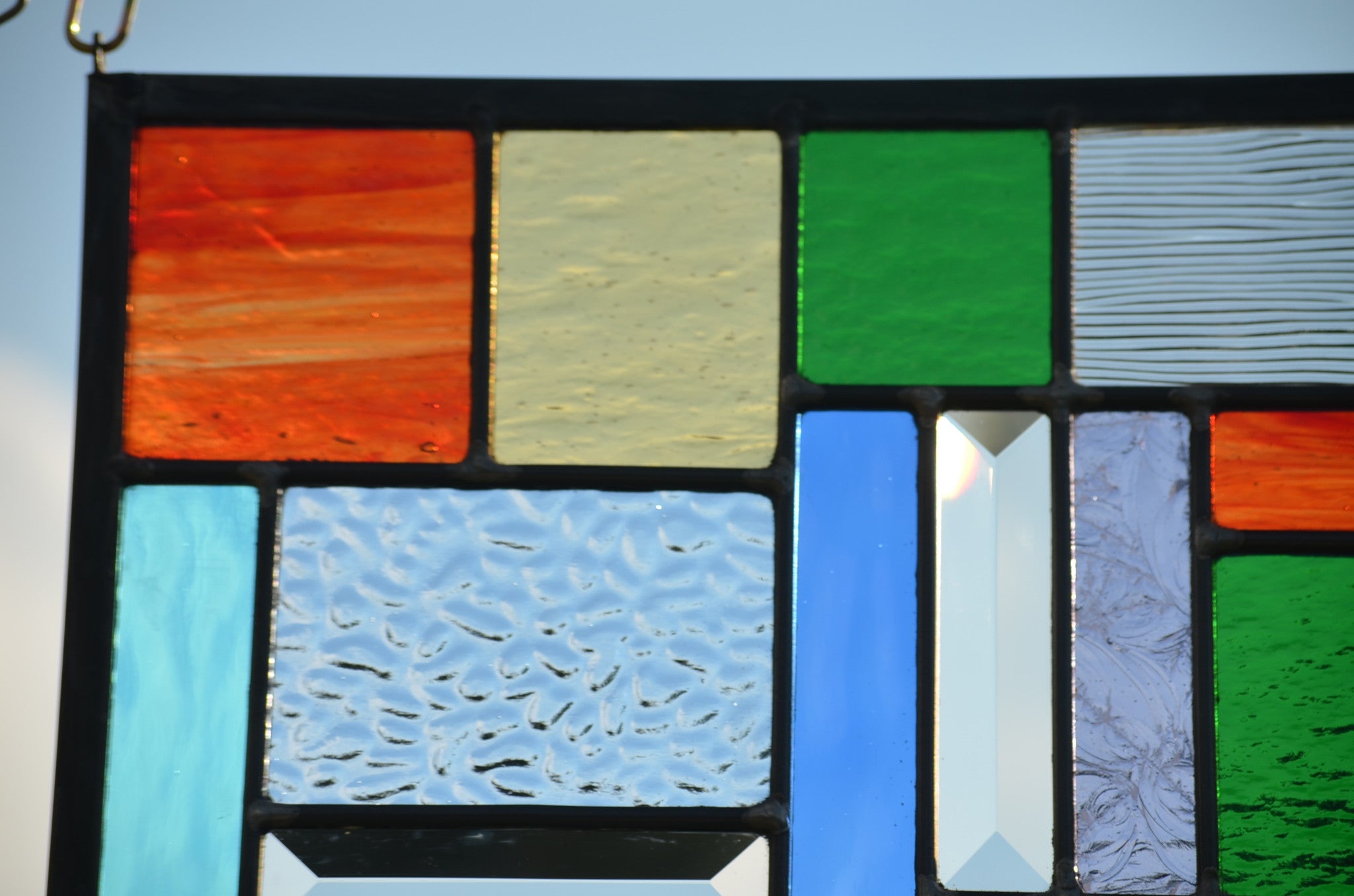 Stained Glass Window Design in Geometric Pattern - Four Seasons