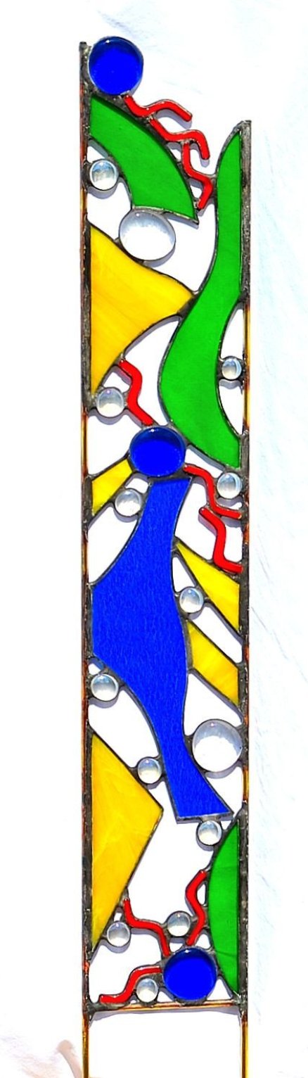 Stained Glass Yard Sculpture - &