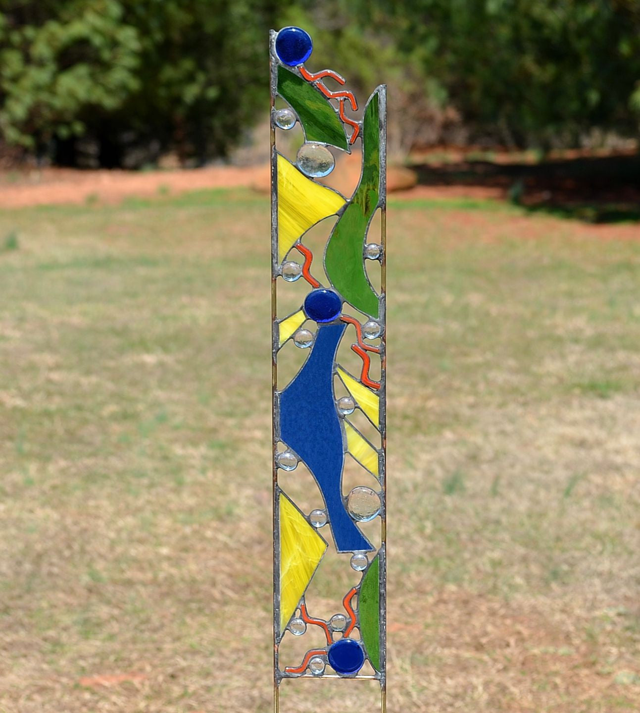 Glass Lawn Art by windsong glass studio