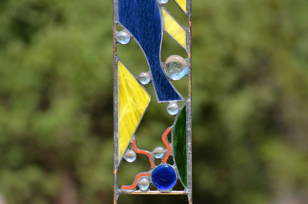 windsong glass studio Stained Glass Yard Sculpture