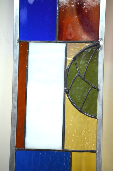 tiffany style stained glass panels by Windsong Glass Studio