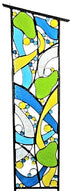 tall stained glass yard art
