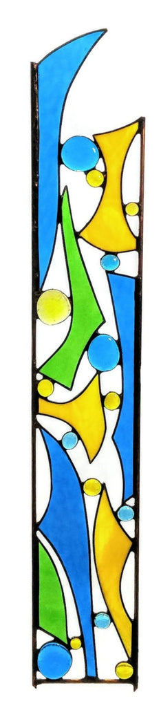 stained glass yard art