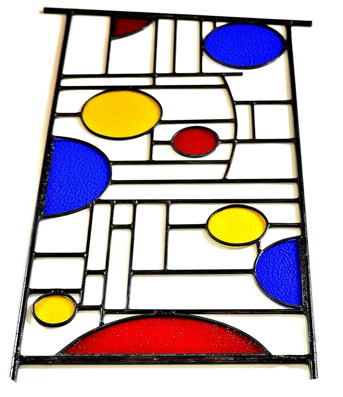 Leaded Stained Glass Garden Sculpture