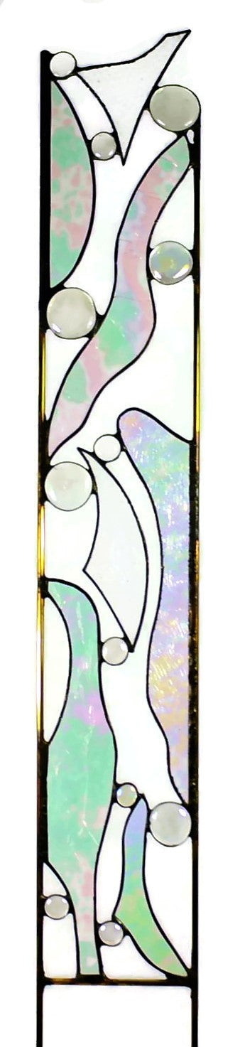 stained glass garden ornaments