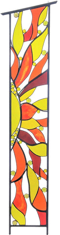 metal and glass garden art by Windsong Glass Studio