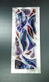Metal and Glass Art Hanging Fused Glass Wall Art Panel. "Sweet Dreams"