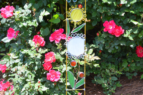 Stained Glass Wildflowers Garden Decoration Unique Gift for Garden Lovers. &quot;Wildflowers&quot;